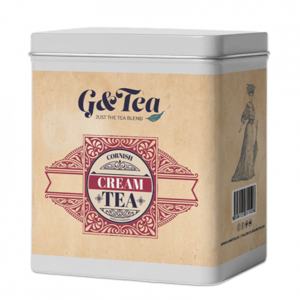 G & Tea Cornish cream tea caddy